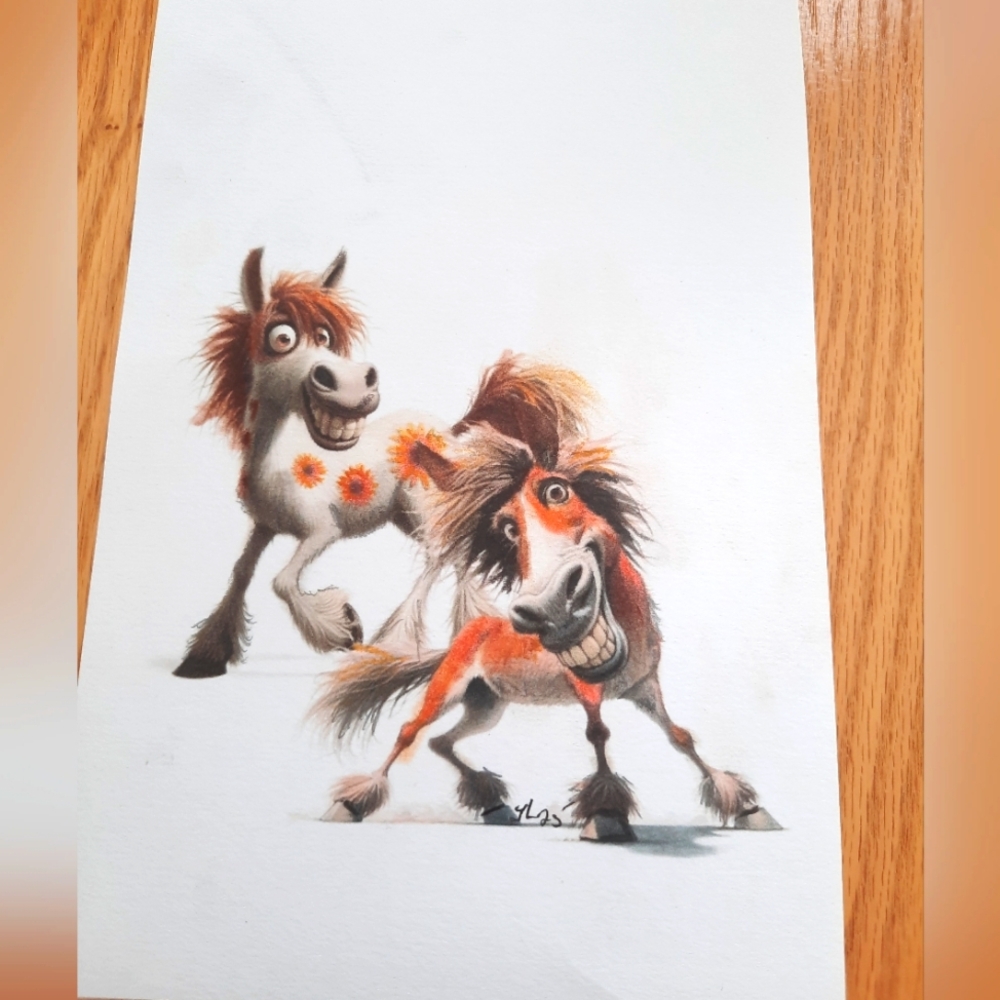 3 For 30$ - Hand Drawing Art - 5 X 7 With Enveloppe - Handmade Card